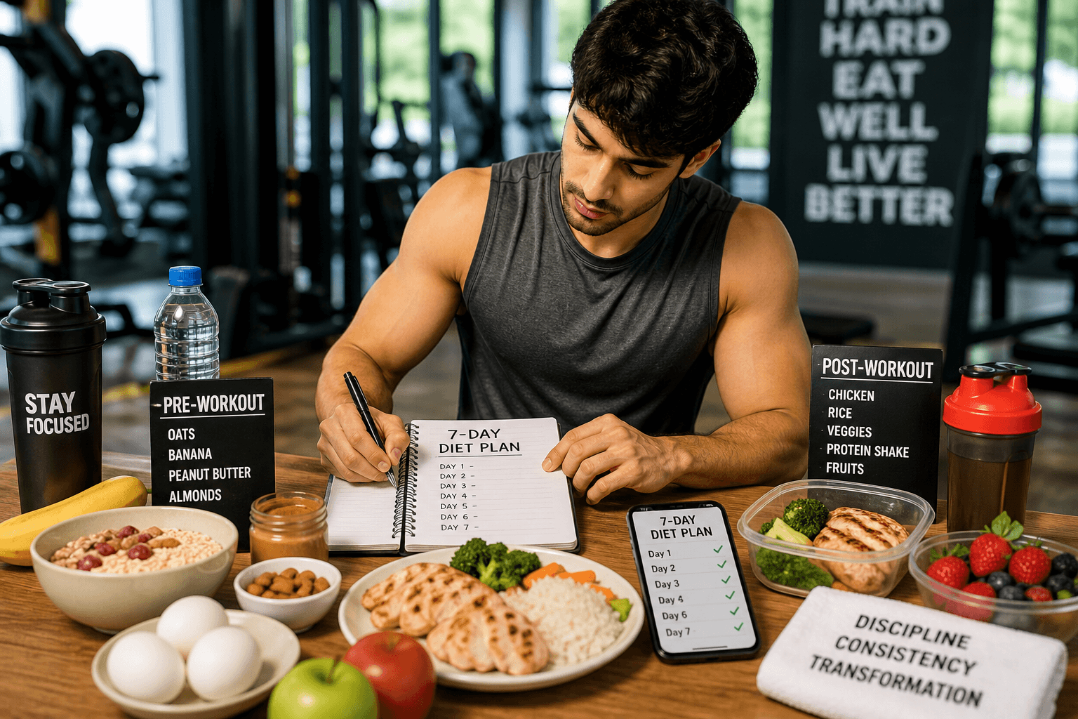 best diet for gym beginners